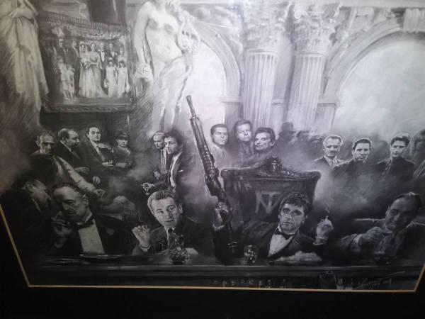 Gangster Framed Drawing 1