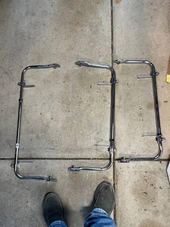 Chrome outside rear view mirror brackets 1