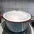 Vintage Enamel White & Red Pot With Lid 2 thumbnail