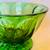 Vintage Emerald Green Depression Glass Footed Bowl (3 available) 4 thumbnail