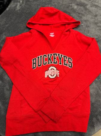 Red and white Soffe Ohio State Buckeyes Women’s Small Hoodie #Buckeyes 1
