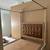 Luxury Canopy Bed and Matching Dresser by Lexington 1 thumbnail