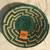 EL PASO SADDLE BLANKET SOUTHWEST DECORATIVE BASKET 9" GREEN [NEW] 1 thumbnail