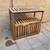 48” Wide Rustic Brown Acacia Wood Outdoor Loveseat with Chevron Design 13 thumbnail