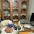 Antique Vintage Mahogany Kitchen Dishware Cabinet 17 thumbnail