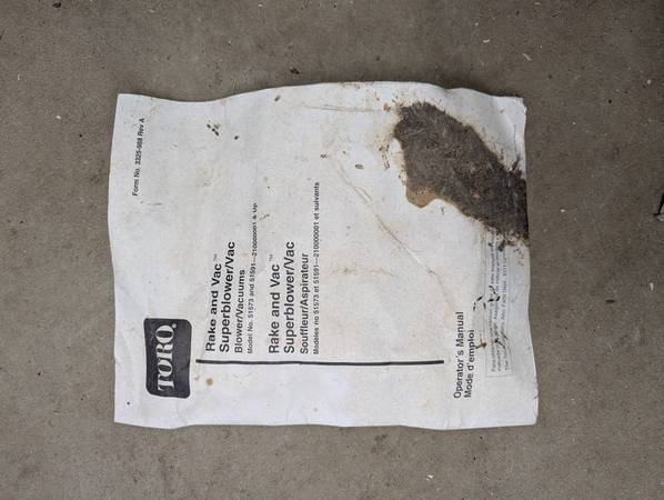 Toro Corded Electric Blower/Vac 1