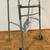 Medline Guardian 2-Button Steel Folding Walker 5" Wheels MDS86410W54BH 1 thumbnail
