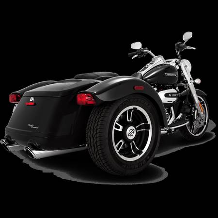 Harley Davidson Freewheeler or Road Glide 3 V&H Chrome Mufflers 1