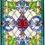 Victorian Tiffany Style Stained Glass Window Panel 1 thumbnail