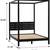 Ilsa Black Wood Canopy Platform Bed Full Size 1 thumbnail