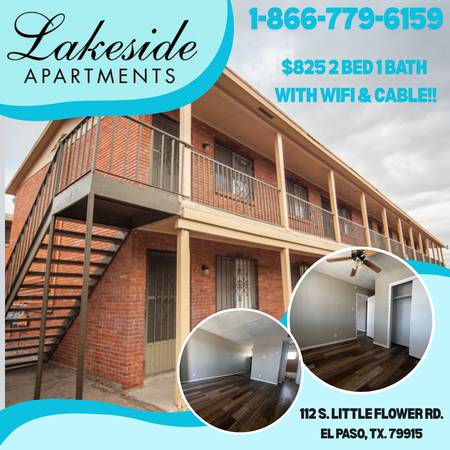 2 bedroom 1 bath with cable and internet included!! 1