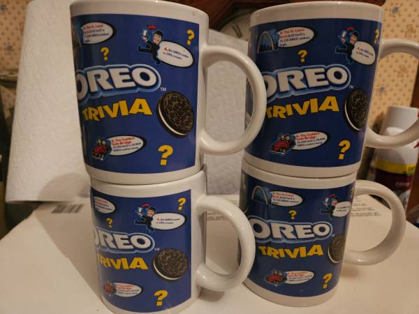 Oreo Cookie mugs, set of 4 1