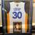 Signed and framed Steph Curry NBA finals basketball jersey 1 thumbnail