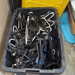 Box of Retail Hangers 1