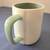 LN Rae Dunn Saved By Grace White & Green Ceramic Mug Cup Wabi-Sabi 2 thumbnail