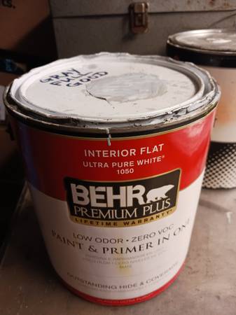 PAINT in Gallon Cans White and Gray - $20 (11224)63471376192385120