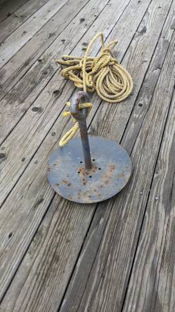 Mushroom Boat 12" Anchor with rope 1