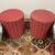 Set of 2 Moroccan  Ottoman’s w/ Removable Tv Tray Table Top 20” x 20” 2 thumbnail
