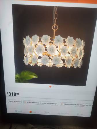 Farmhouse Gold Island Chandelier, 3-Light Modern Drum Chandelier Penda 1