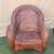 Pottery Barn woven bamboo rattan chair & ottoman 2 thumbnail
