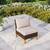 Argyri Armless Wicker Outdoor Patio Chair with Cushion 3 thumbnail