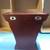 SET OF 2 DECORATIVE CHERRY WOOD WALL SHELF/DISPLAYS 3 thumbnail