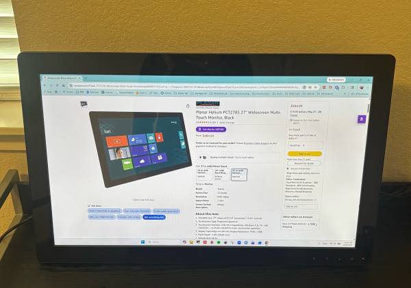 27" Widescreen Multi-Touch PC Monitor (with a free wireless keyboard and mouse) 1