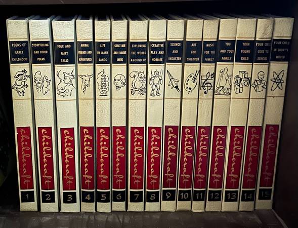 Vintage Complete 15 Volume Set of 1961 Childcraft Children's Library 1