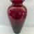 Royal Ruby Red Flower Flared Vase 12" Tall 1 thumbnail