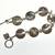 Artisan Made Bracelet Brown/White Shells Set in Sterling Silver Dangle 6 thumbnail