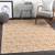 Orange and grey 8x10 area rug 3 thumbnail