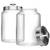 Giant Glass Jar Kitchen Storage Canisters 14 x 8 x 8 Set of 2 1 thumbnail