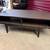Ikea modern dark wood coffee table w glass topper 1 thumbnail