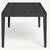 $4k hamilton 102”large aluminum outdoor patio black dining table 5 thumbnail