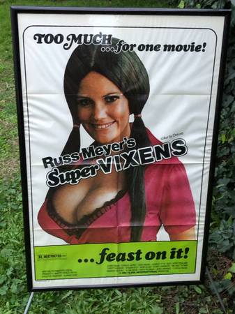 RUSS MEYER SUPERVIXENS 1975 ORIGINAL 1 SHEET Movie Poster Shari Eubank 1