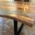 Gorgeous live edge dining room table - mid centry modern legs 1 thumbnail