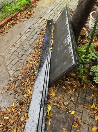 Black Galaxy Granite Countertop and Backsplash pieces 1