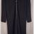 Agnis B Paris Floor Length Dark Charcoal Gray/Black Wool Knit Coat Lad 4 thumbnail