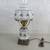 VTG 1973 Quoizel Hurricane  Lamp Abigail Adams Milk Glass Blue Floral 1 thumbnail