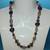 Handmade Pink, Purple, Floral, Silver & Gold Beaded Necklace 1 thumbnail