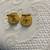 PAIR OF GOLD ON SILVER WEDGWOOD BLUE JASPERWARE CUFFLINKS, GALLEON SHIP DESIGNl 3 thumbnail