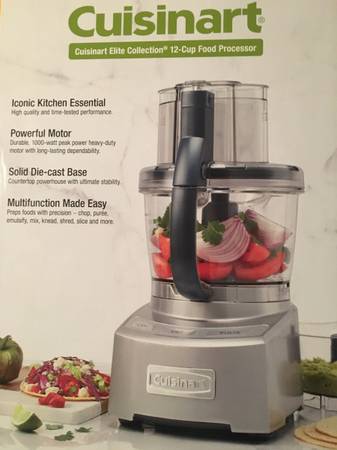 Cuisinart Colección Elite 12 tazas 1000 W procesador de alimentos potente, nuevo - $240 (Tarzna)63471348060547120