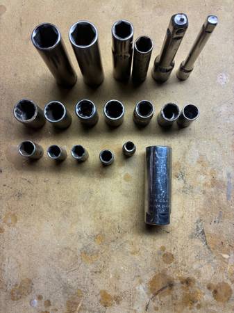 Assorted sockets and wrenches 1