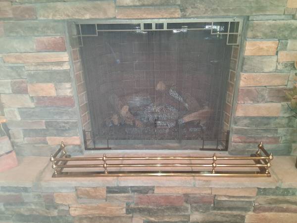 Fireplace decorative railing 1