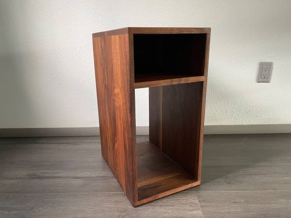Custom Solid Walnut Side Table 1