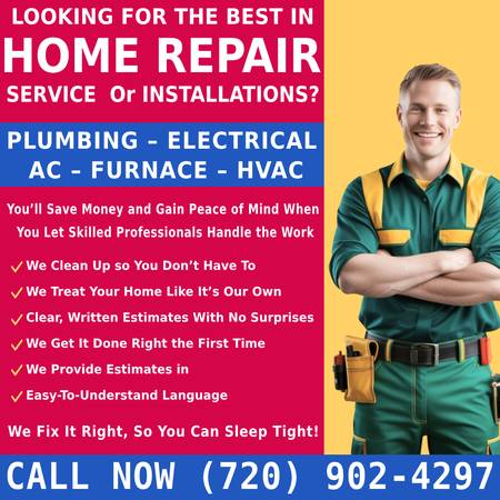 ✅✅PLUMBER -- - ELECTRICIAN --- - TRUST US TO FIX IT ALL - -- PLUMBING 1