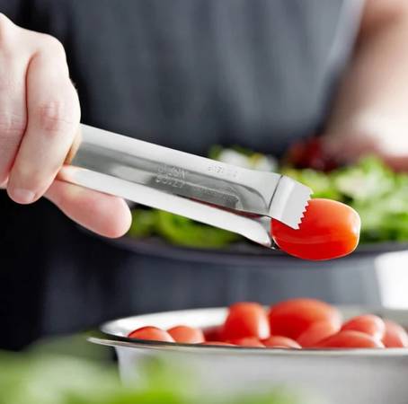 Delta Stainless Steel Tongs 7" New  12 Pack 1