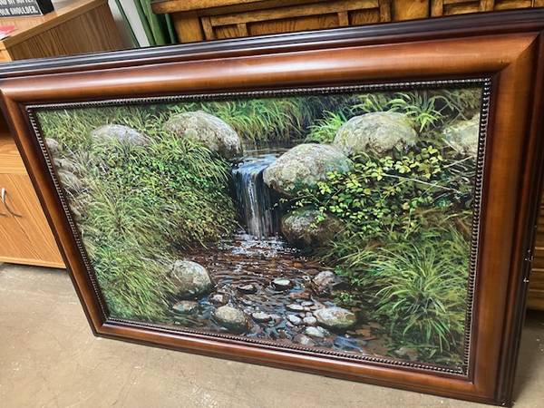 Giclee Artwork Stream Rocks Grass - Ellenshaw - Signed & Numbered 1