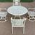 Patio Set Outdoor Furniture Hanamint Turin 4 Seat Heavy Cast Aluminum Dining Set 8 thumbnail