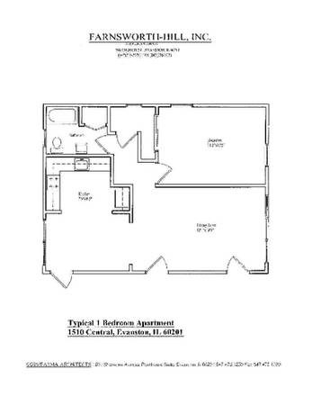 Central Street 1 Bed 1 Bath unit Available Now 1